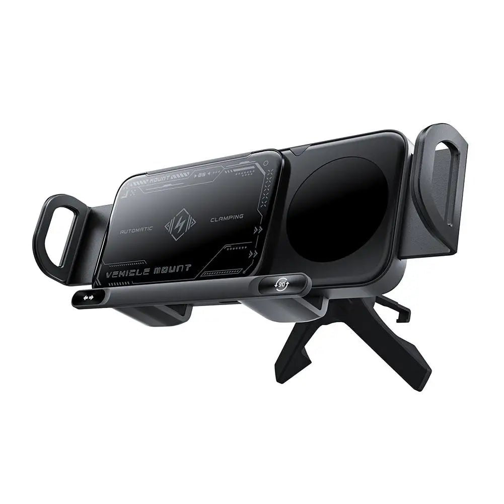 Wireless Fast Car Charger Mount | Gravity Phone Holder for Samsung | Automatic Rotating Charging Stand - Homebound Essentials